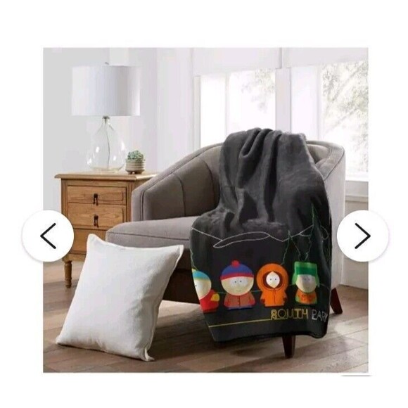 South Park Soft Reversible Plush Fleece Blanket Cartman Kenny STAN KYLE NEW - Picture 3 of 5